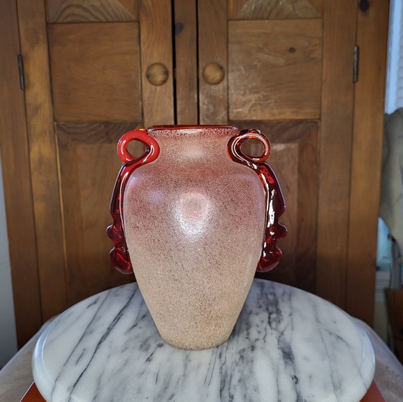 Murano Scavo Glass Vase
